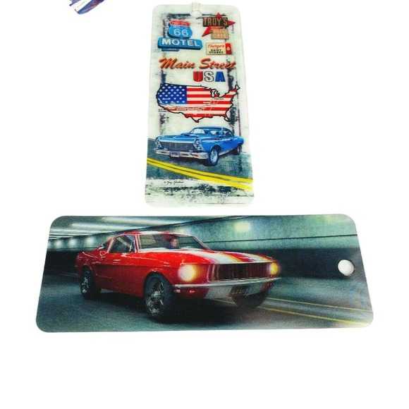 2 Bookmarks 3D‎ Route 66 Americana Ford Mustang - Picture 2 of 5